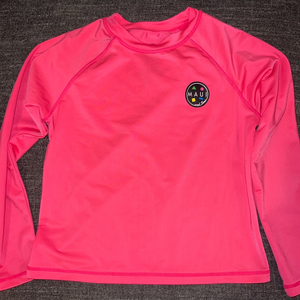 Girls Pink Maui Rash-guard!!